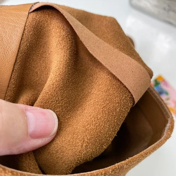 Michael Kors Avery Knee High Suede Leather Boots Stacked Heel Acorn Size 6-6.5 - Picture 11 of 14